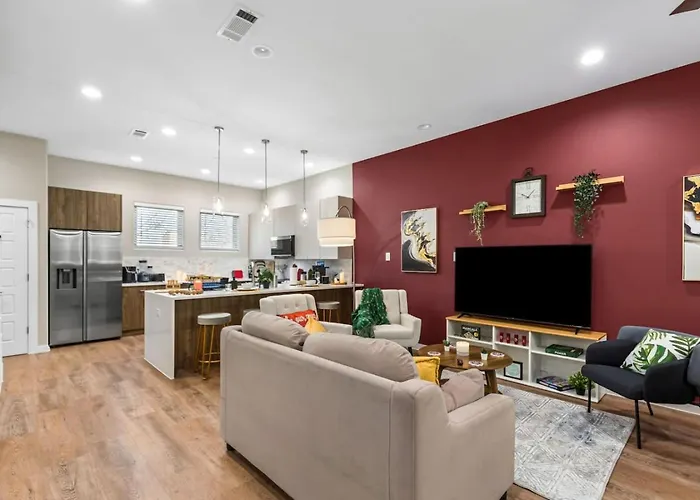 The Coral 2bd Townhouse 7st Walkable Casa de férias Fort Worth